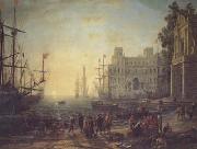 Claude Lorrain Port with the Ville Medici (mk17) china oil painting reproduction